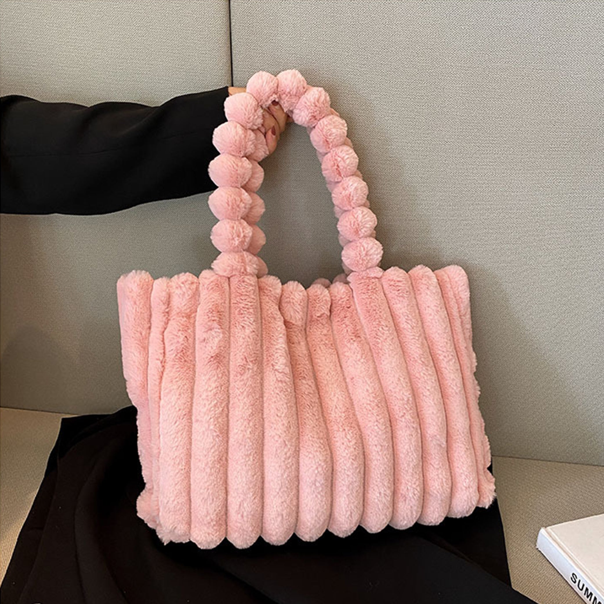 Eric | Plush Faux Fur Shoulder Bag