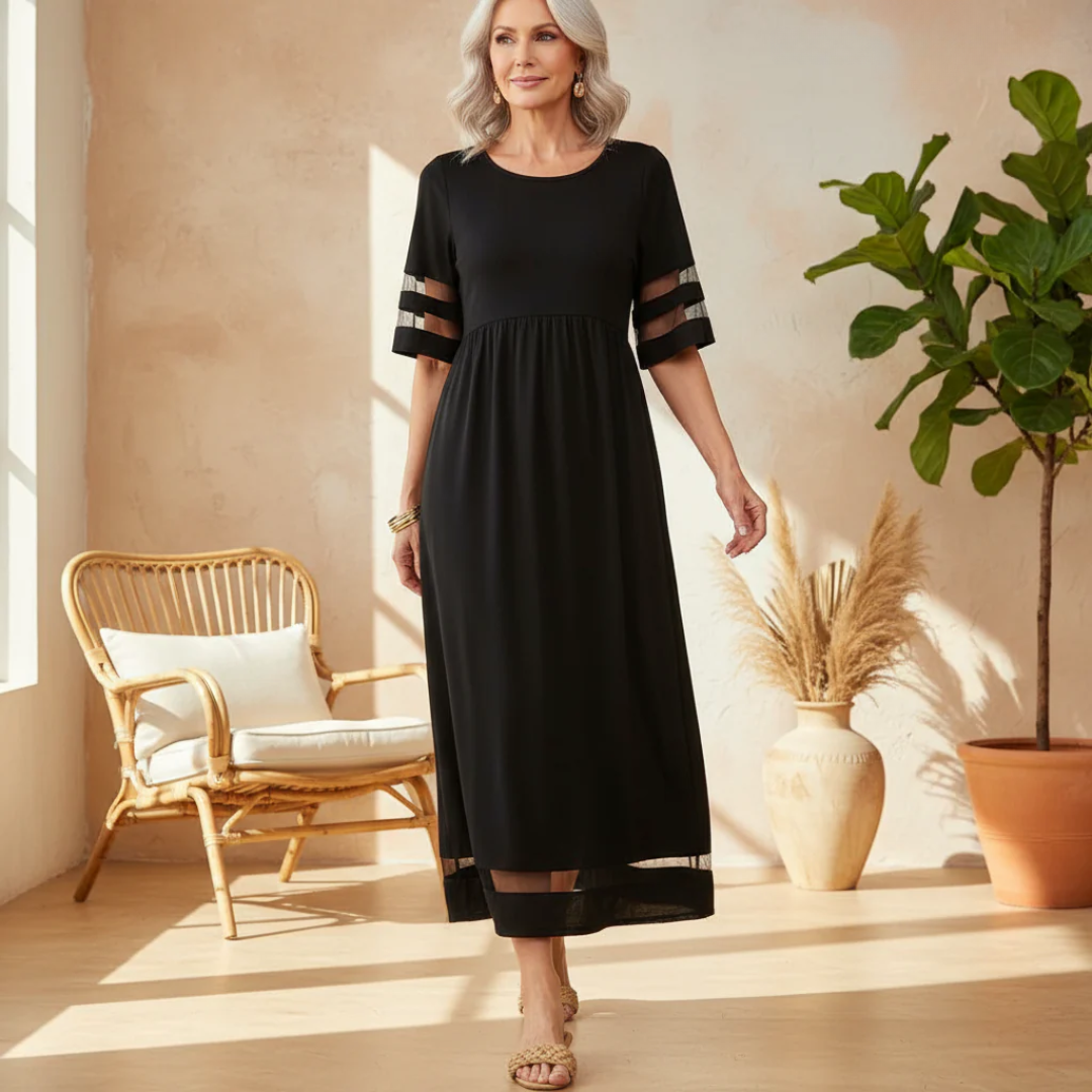 Jordan | Modern Sheer Sleeve Maxi