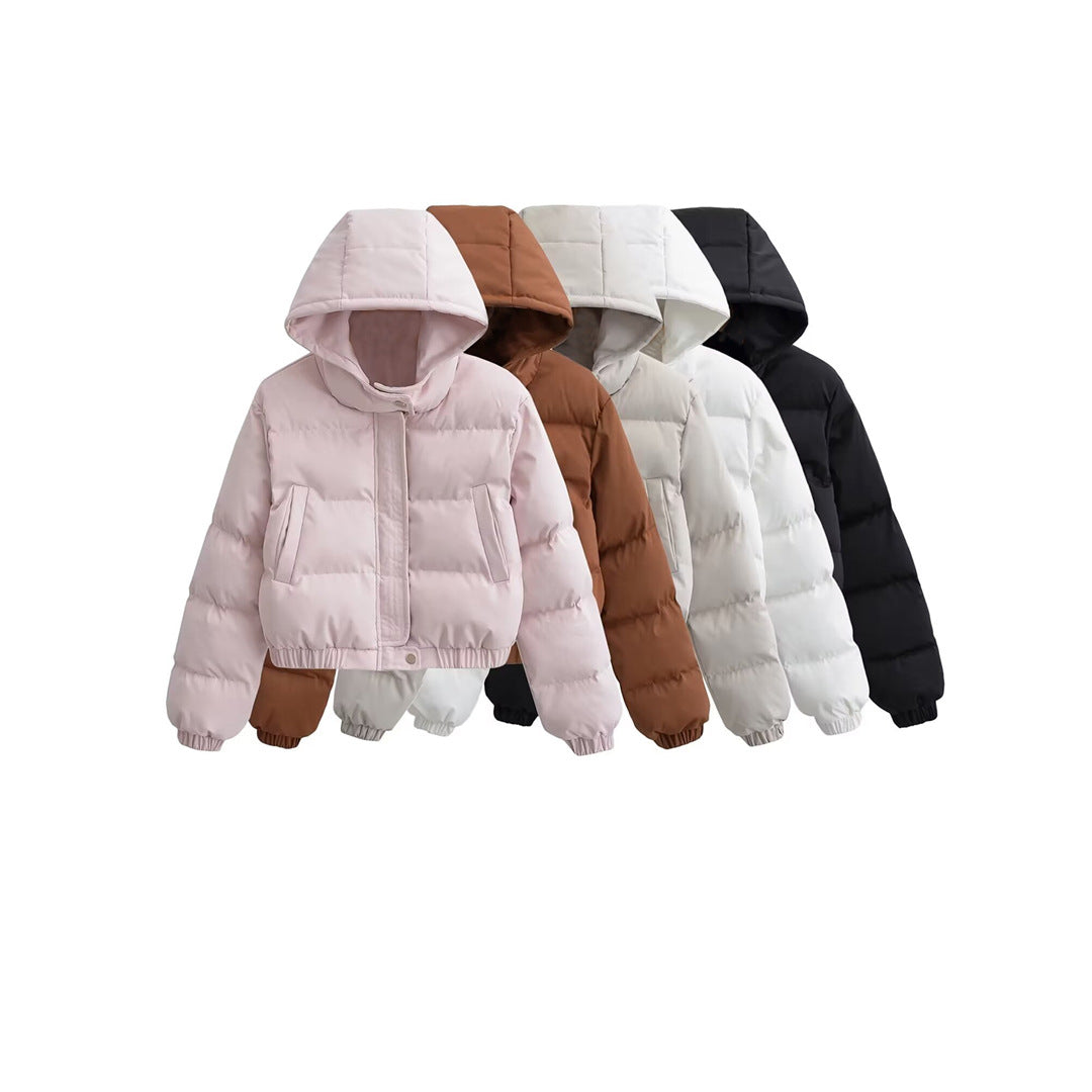 Lina | Short Length Hooded Puffer Jacket