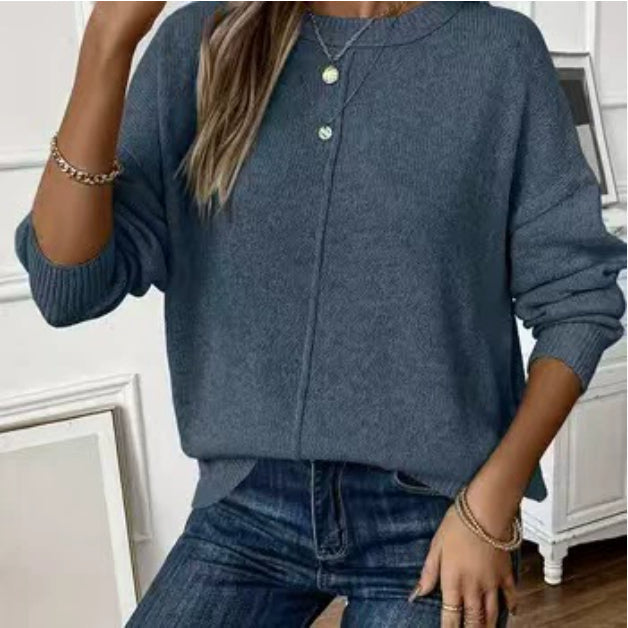 Gail | Women's Sweater with Seam Detail