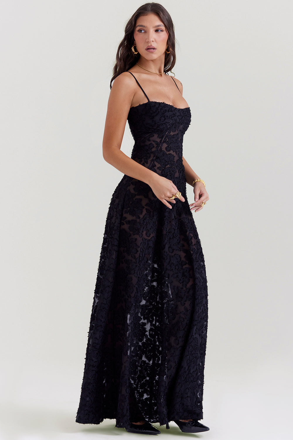 Dean | Maxi Dress Embroidered Elegant