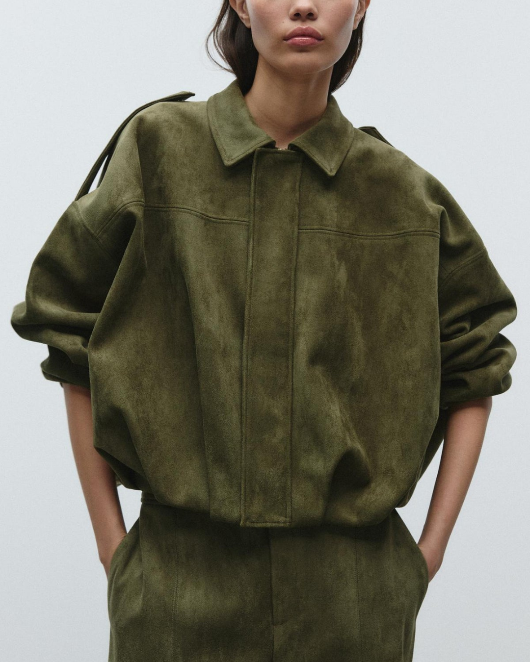 Lauralee | Bomber Jacket with Unique Shoulder Details
