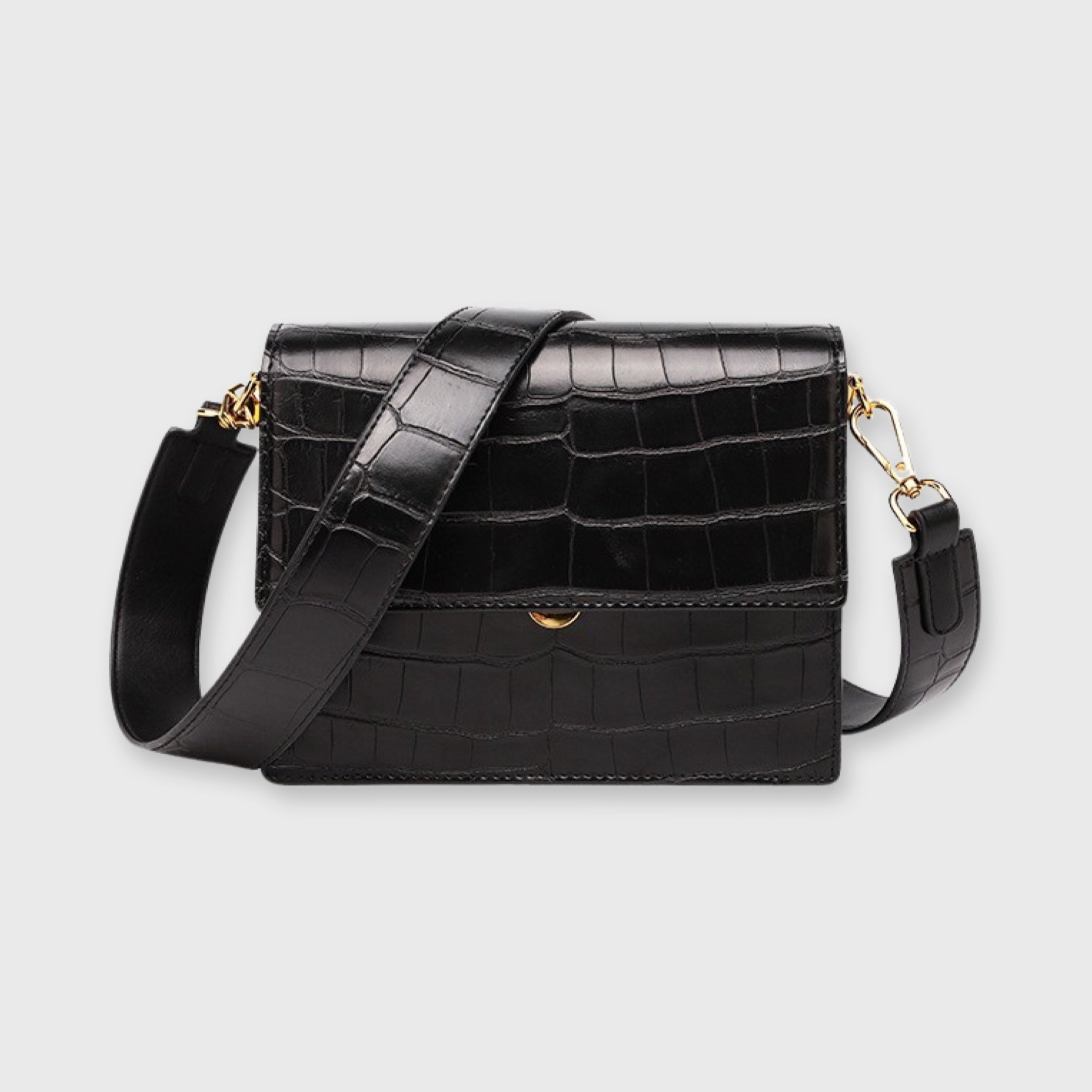 Dionna | Crocodile Print Shoulder Bag