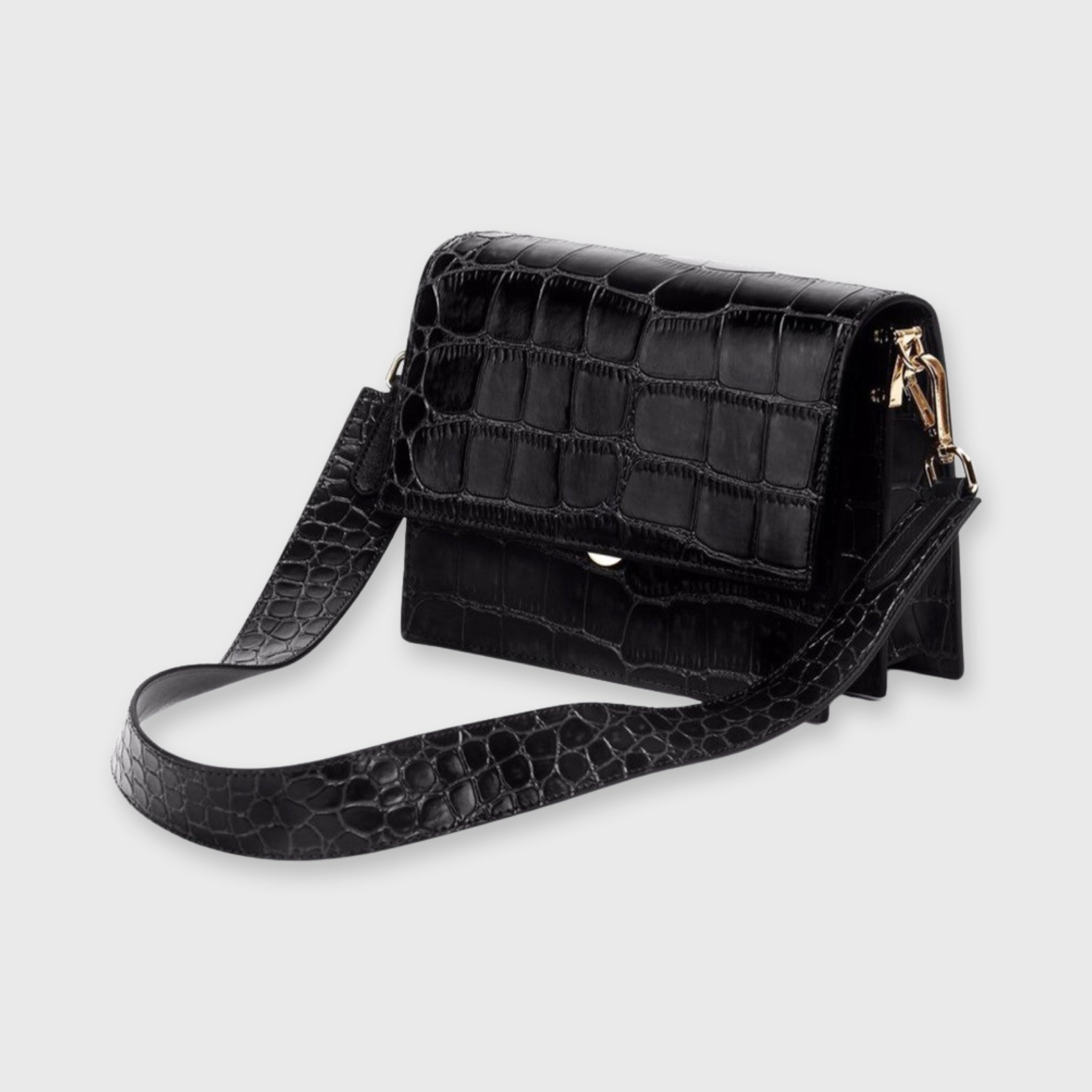 Dionna | Crocodile Print Shoulder Bag