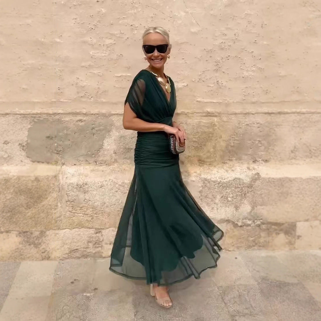 Rebeca | Dress with Sheer Sleeves