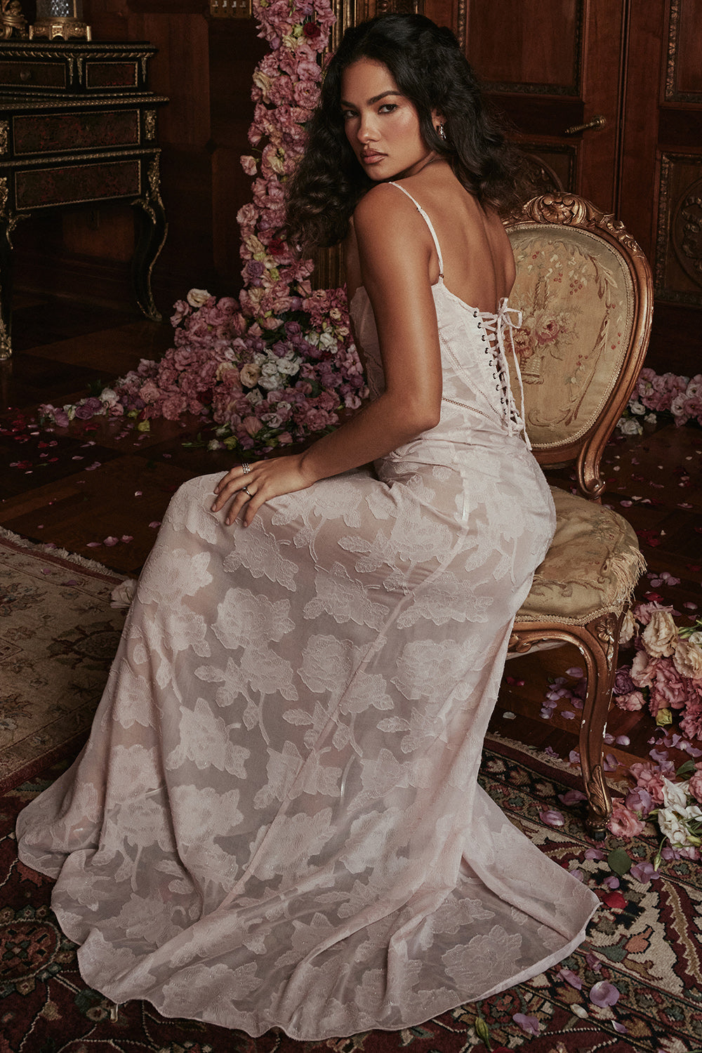 Dean | Maxi Dress Embroidered Elegant