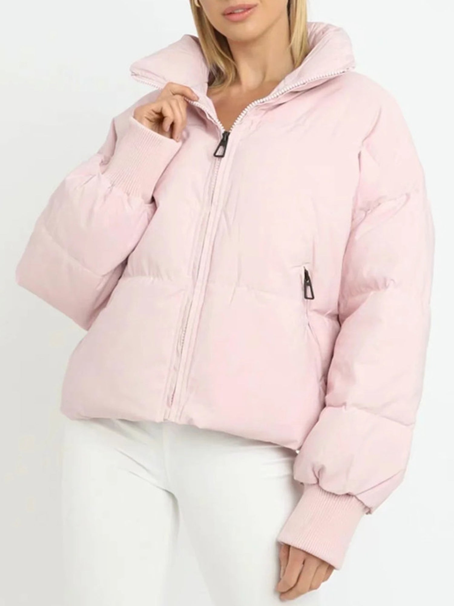 Feline | Puffer Jacket with stand-up collar