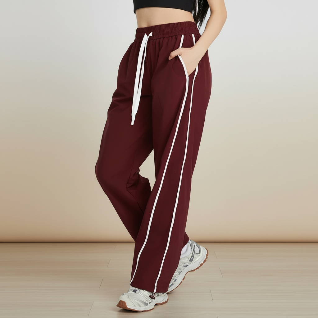 Mira | Relaxed Fit Sports Trousers with Side Stripes
