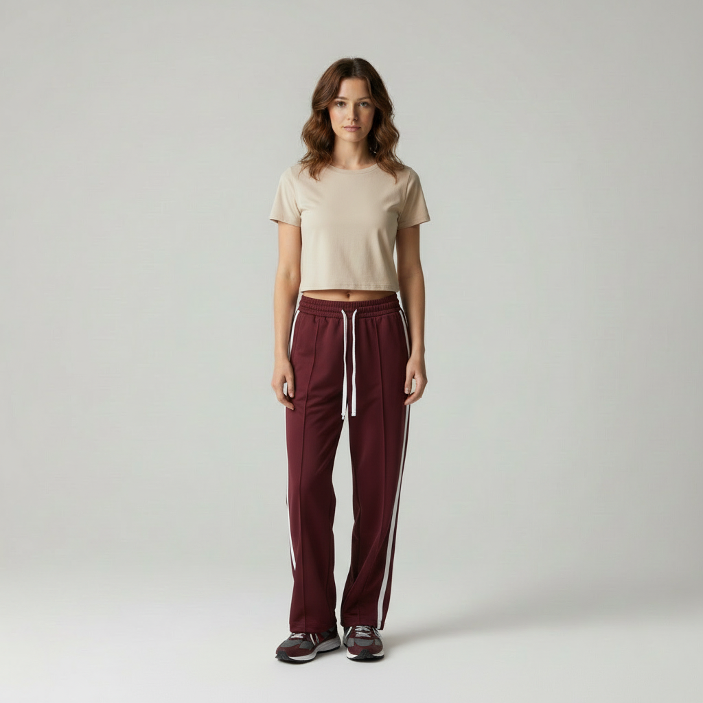 Mira | Relaxed Fit Sports Trousers with Side Stripes