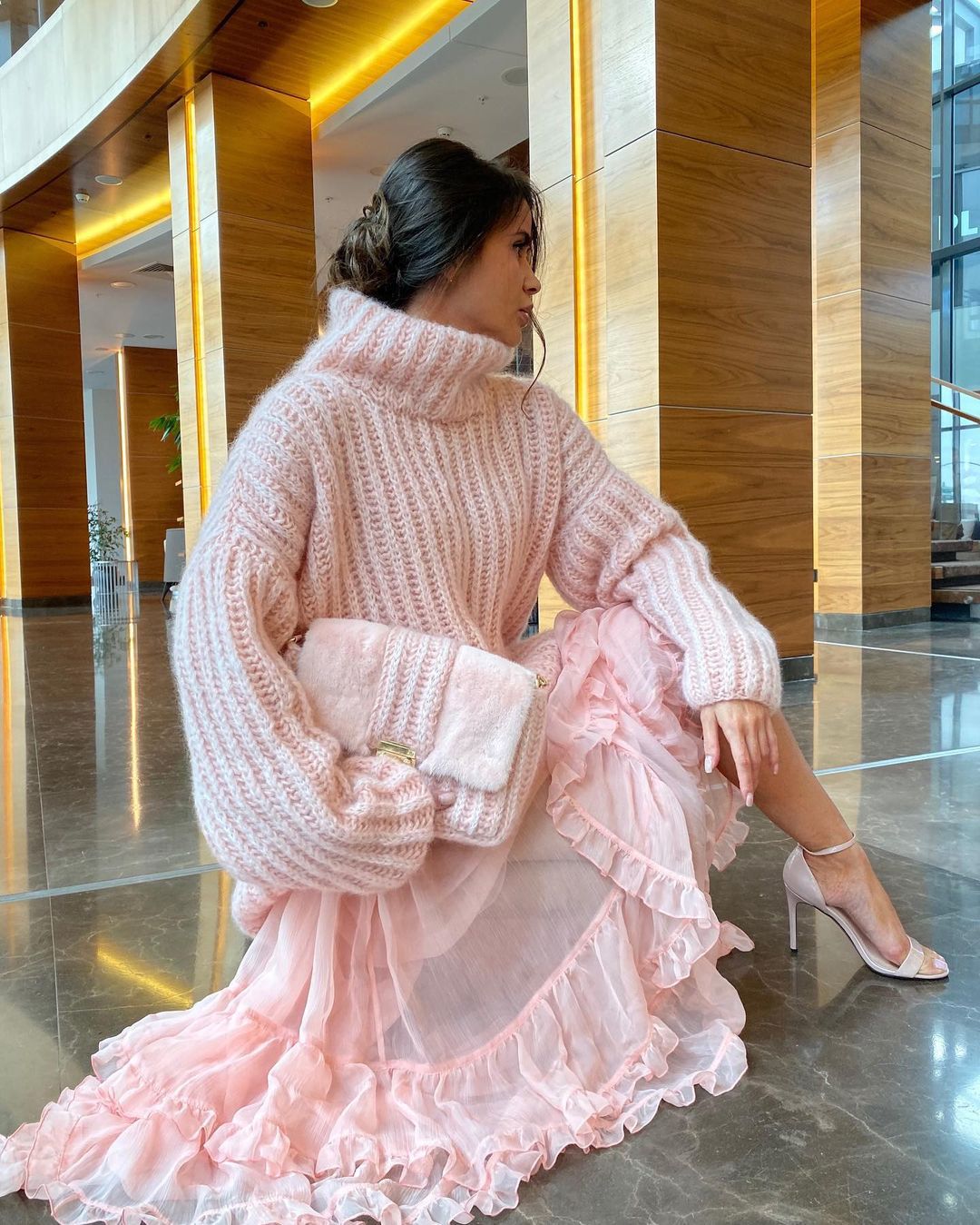 Felecia | Chunky Knit Oversized Turtleneck Sweater