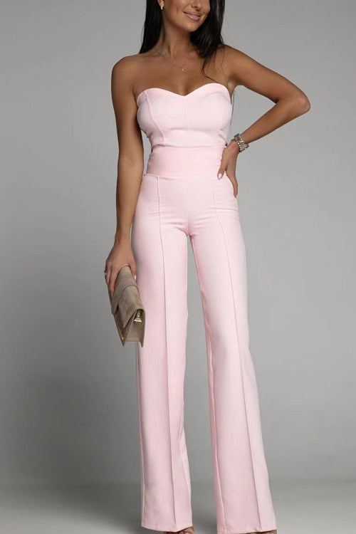 Vyn | Jumpsuit Strapless Wide Leg