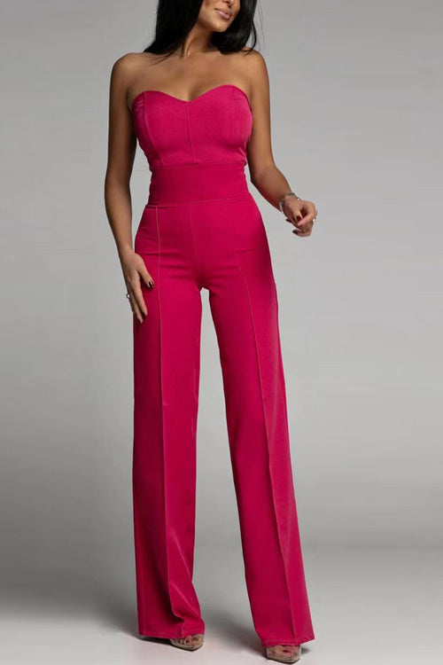 Vyn | Jumpsuit Strapless Wide Leg