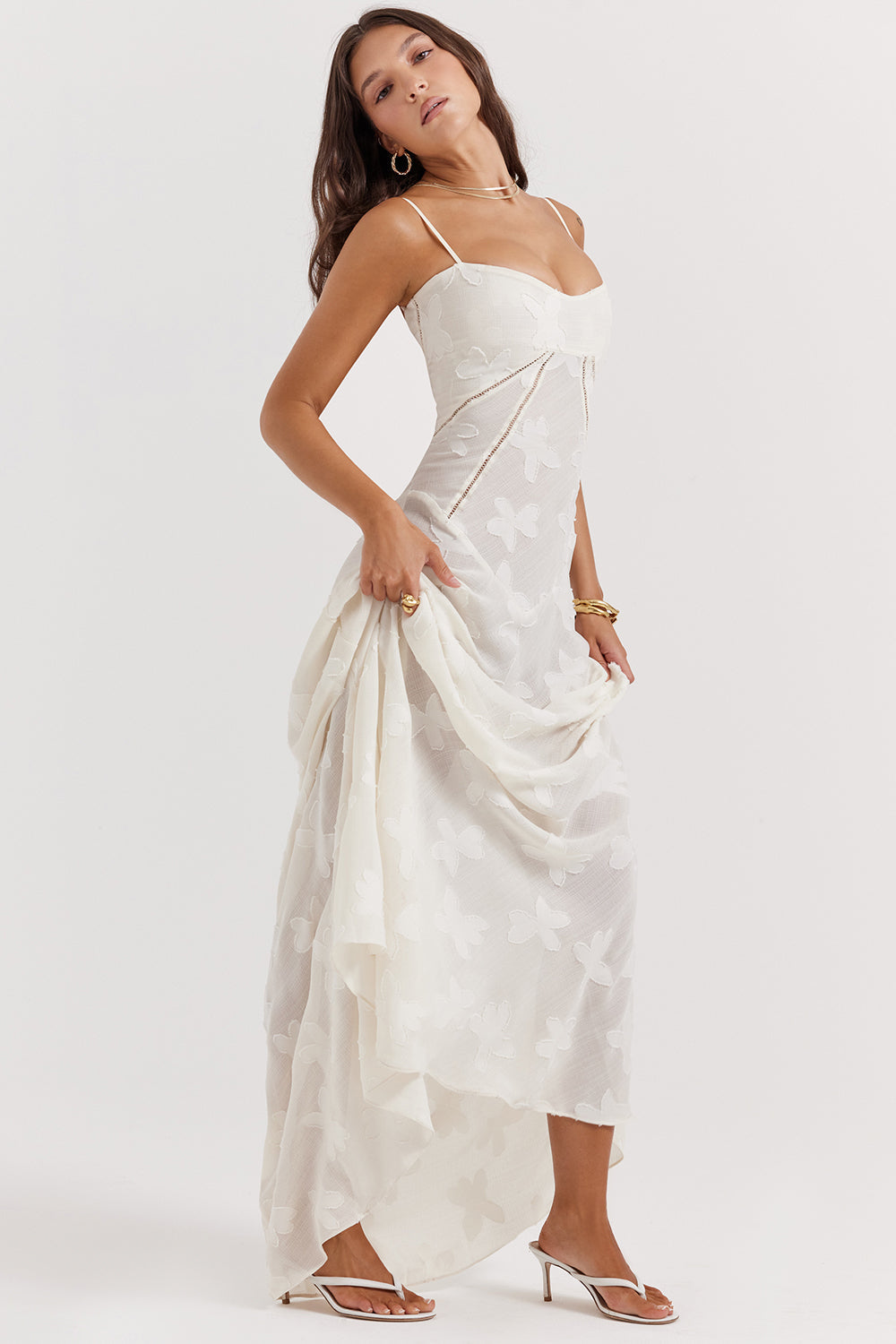 Dean | Maxi Dress Embroidered Elegant