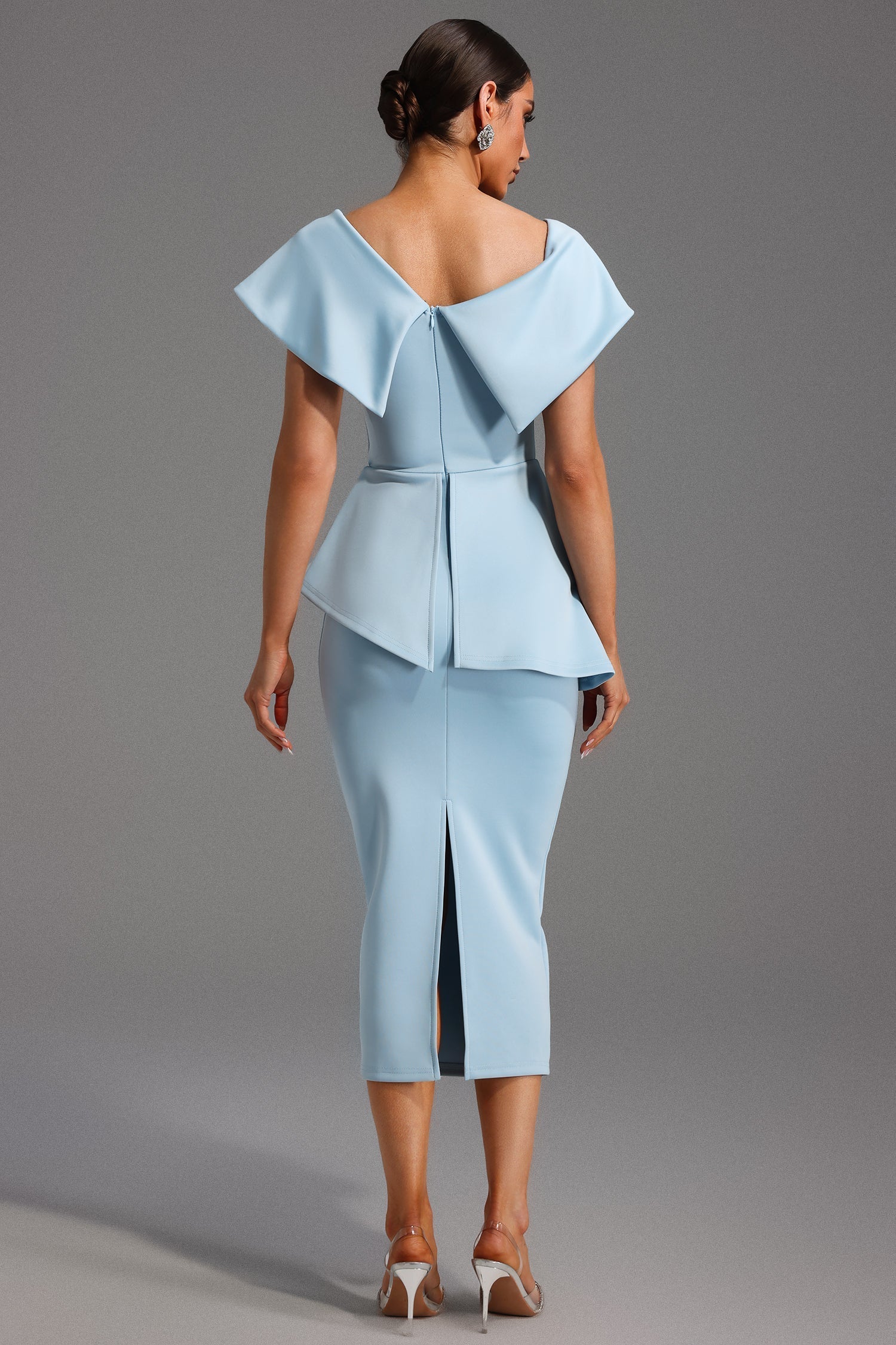 Makiah | Baby Blue Asymmetrical Dress