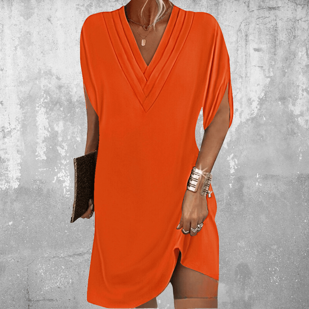 Madison | Relaxed V-Neck Shift Mini Dress