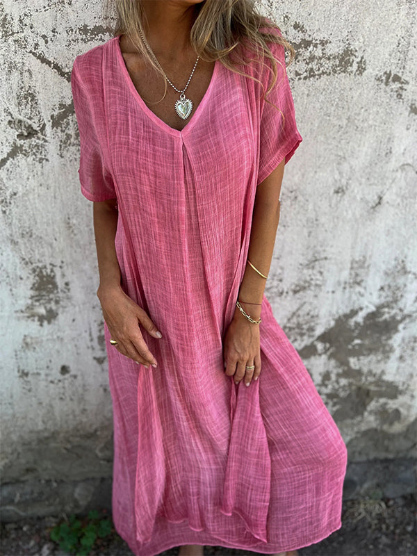 Brooke | Relaxed V-Neck Flow Dress