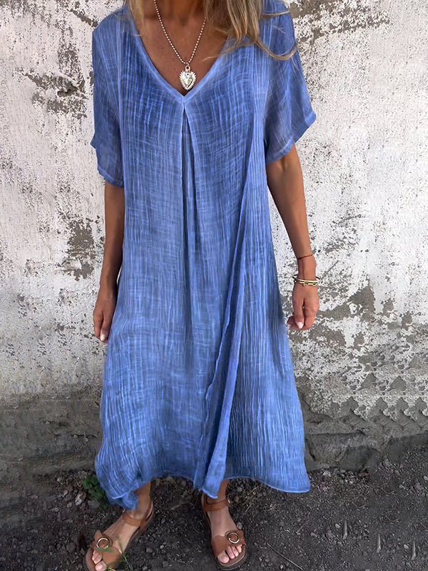 Brooke | Relaxed V-Neck Flow Dress