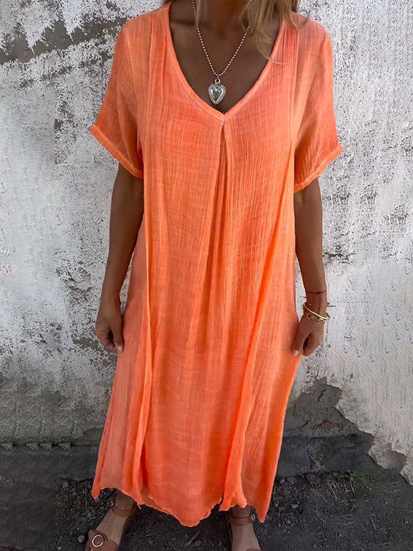 Brooke | Relaxed V-Neck Flow Dress