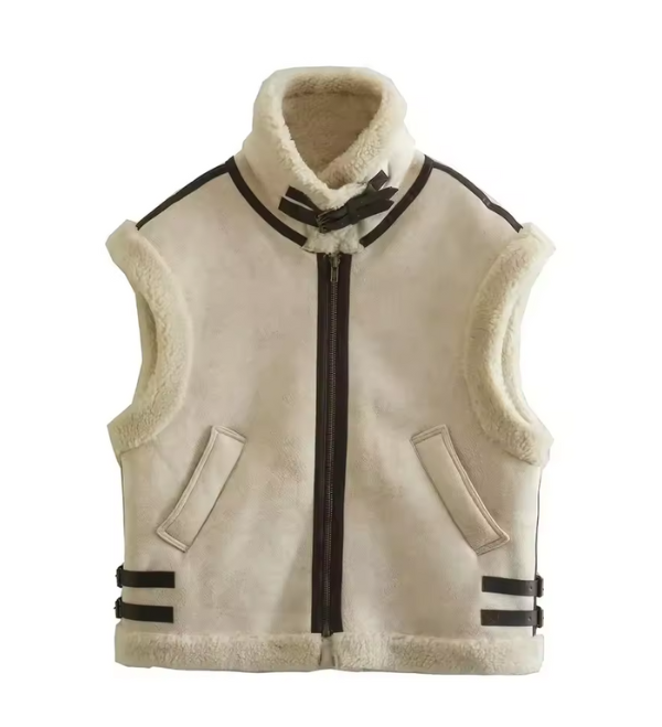 Taraji | Vest with Shearling Lining
