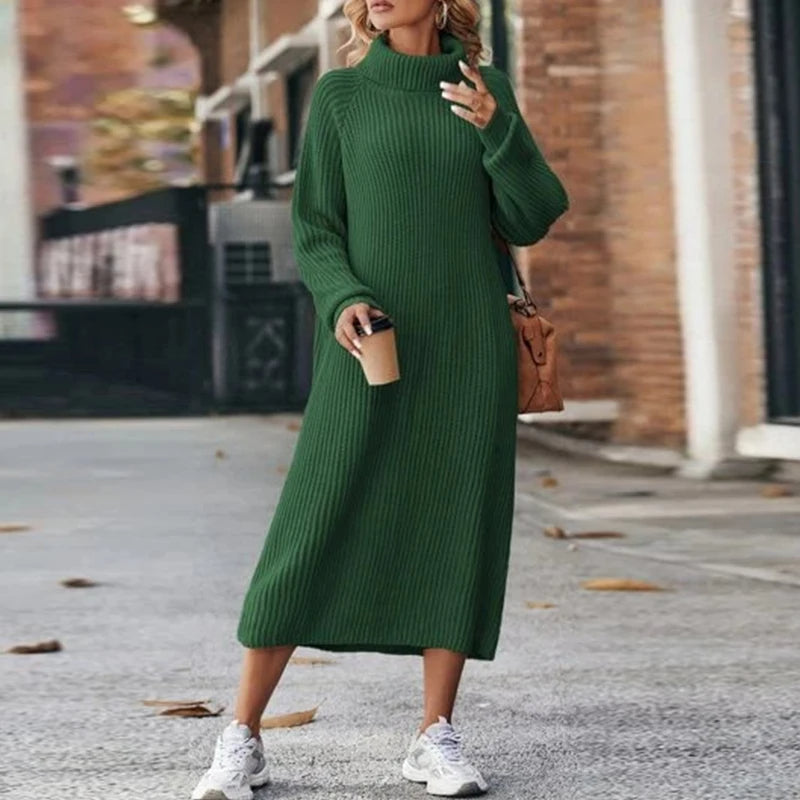 Reilly | Midi Dress with Turtleneck