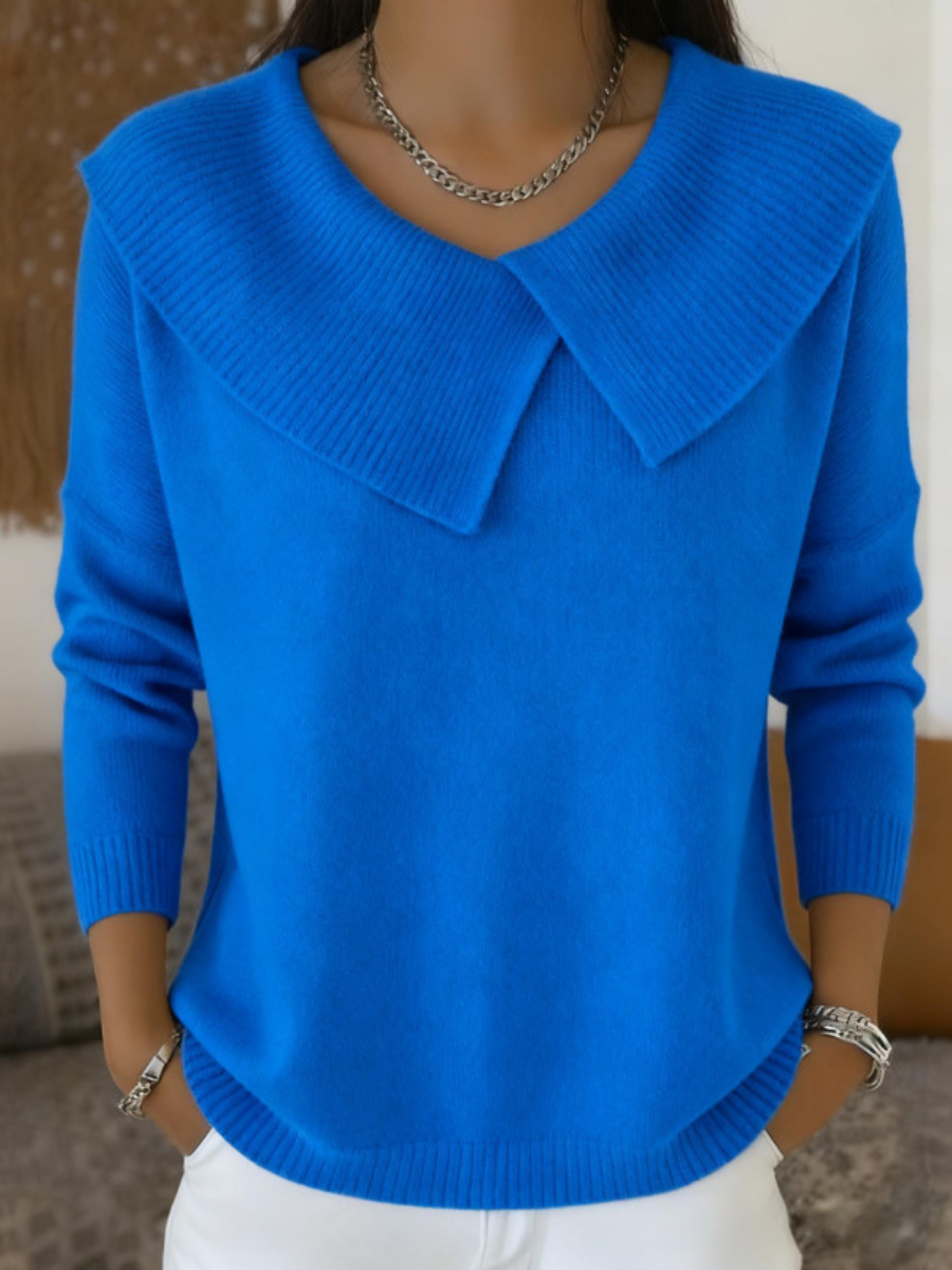 Katrina | Sweater with Oversized Collar