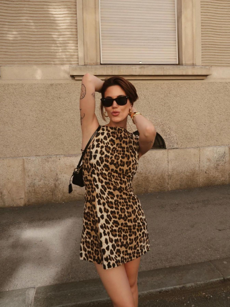 Dominga | Leopard Print Dress
