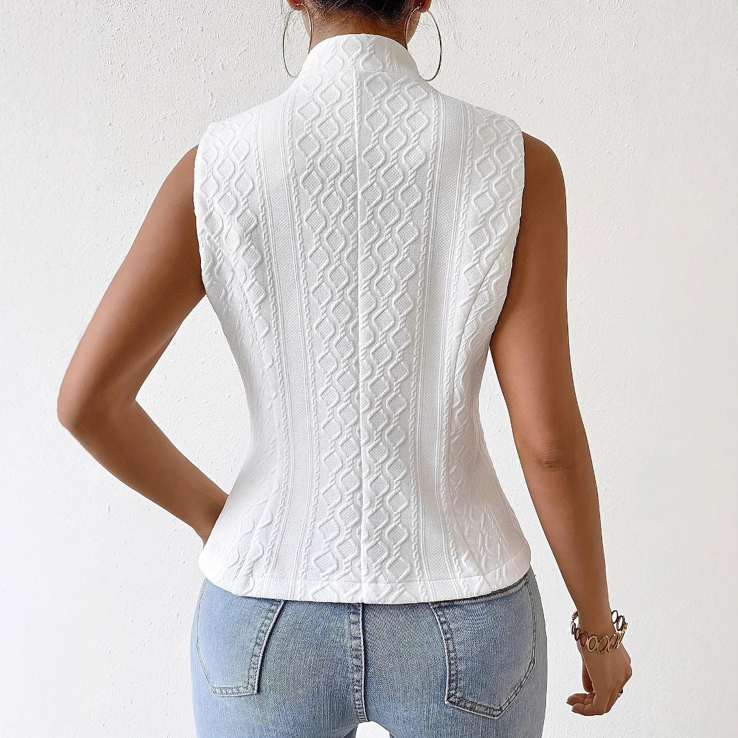 Alessa | Women's Structured White Vest