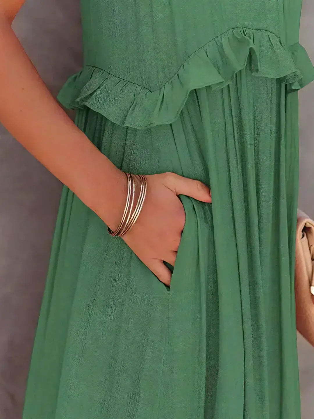 Lena | Halter Ruffle Tiered Maxi Dress