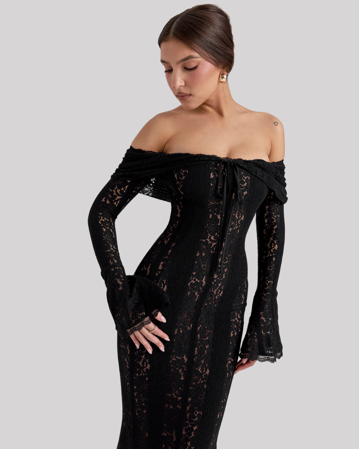 Aréa | Floral Off-Shoulder Dress