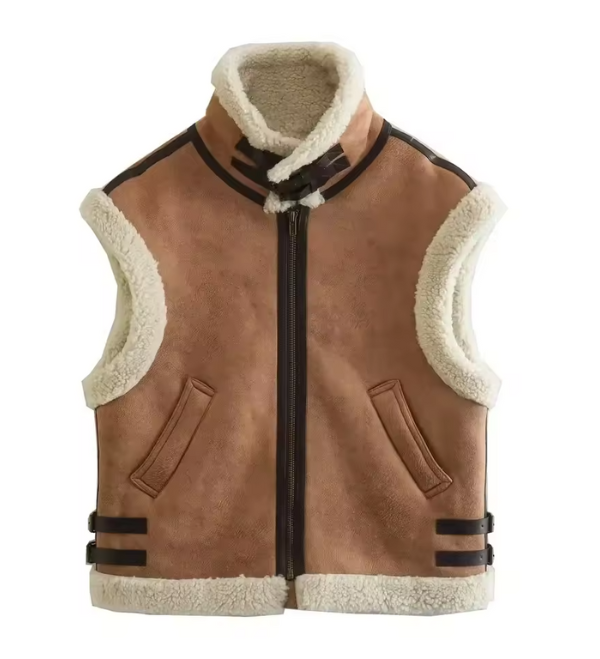 Taraji | Vest with Shearling Lining