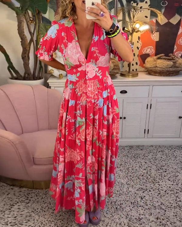 Sara | Floral Flow Maxi Dress