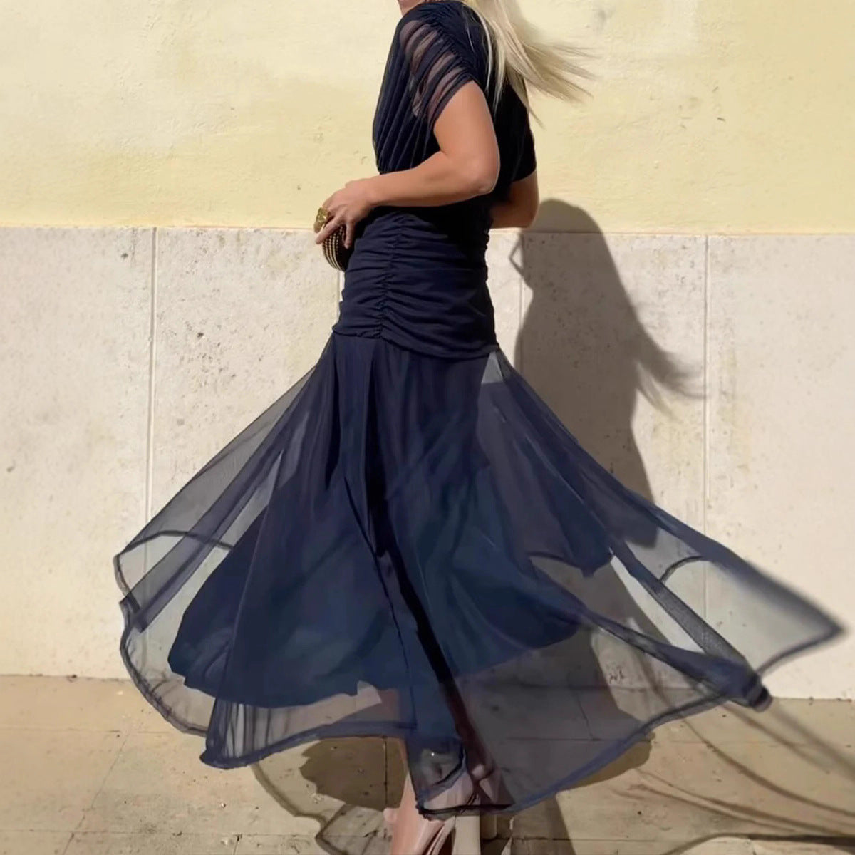 Rebeca | Dress with Sheer Sleeves