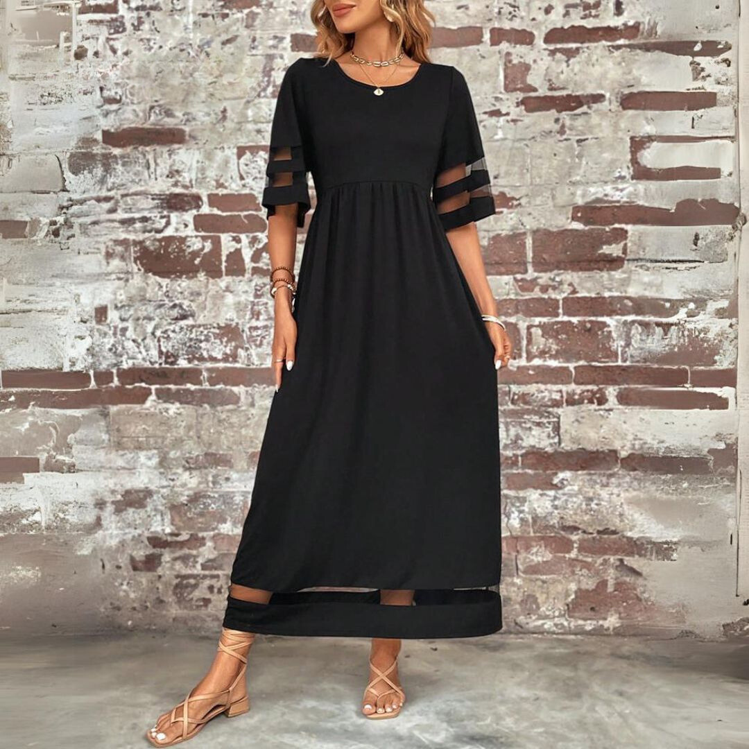 Jordan | Modern Sheer Sleeve Maxi