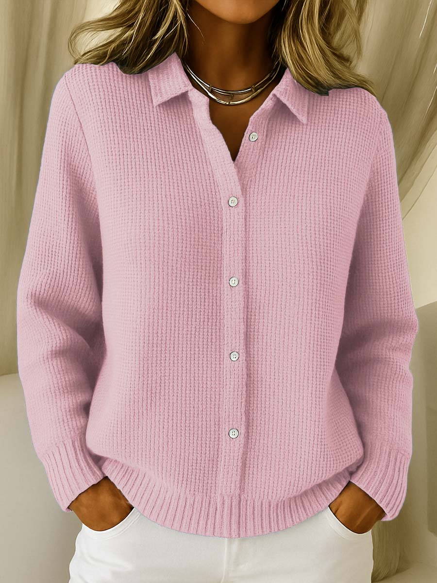 Cyndi | Knitted Shirt with Buttons