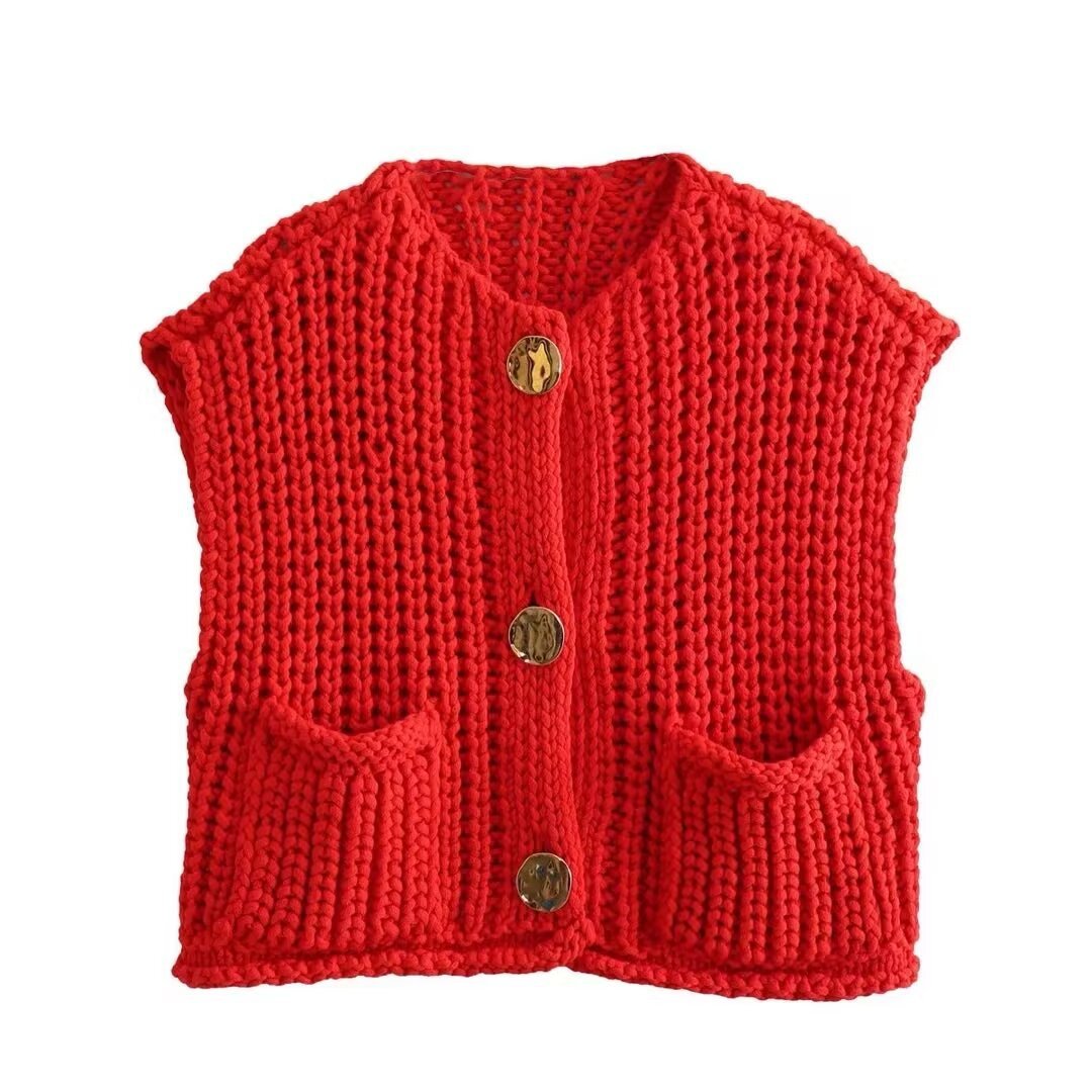 Madelin | Vest with Chunky Knit Texture