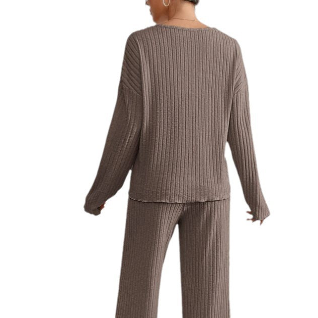 Senn | Loungewear Set with Ribbed Knitted Fabric