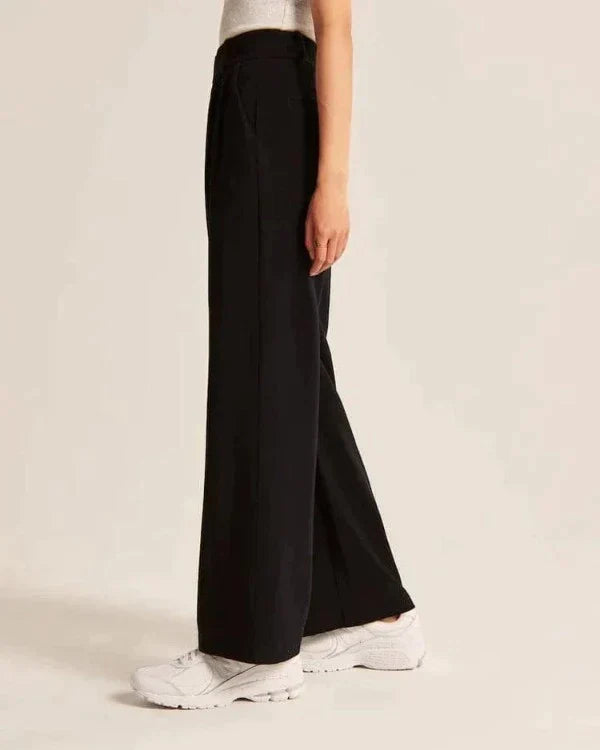 Ethelene | High-waisted pleated trousers