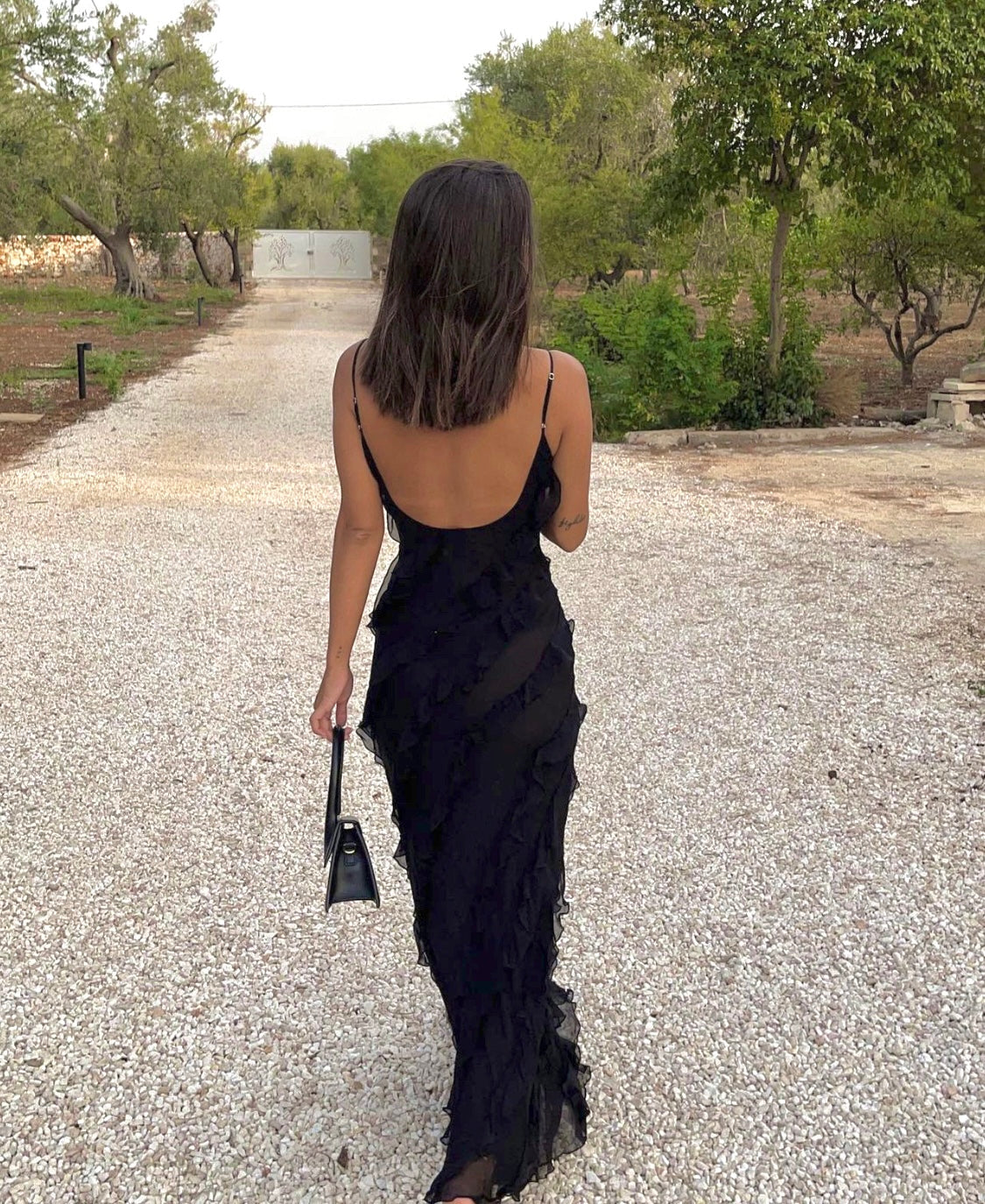 Tamara | Evening Dress with Cascading Ruffles