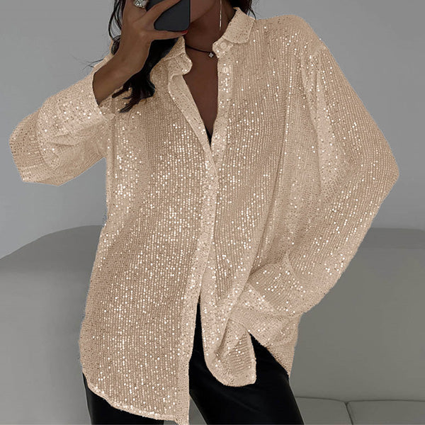 Milou | Shirt with All-over Sequins