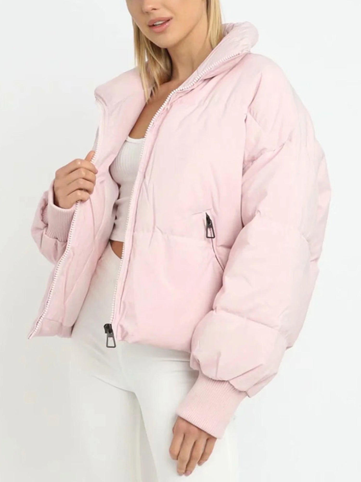 Feline | Puffer Jacket with stand-up collar