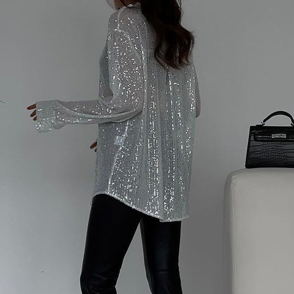 Milou | Shirt with All-over Sequins