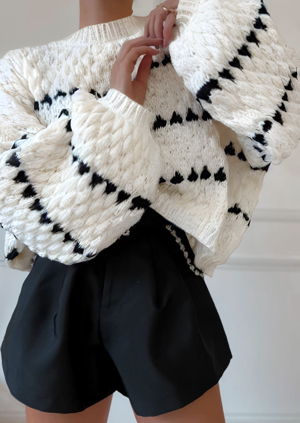 Mylie | Chunky Knitted Sweater Off White