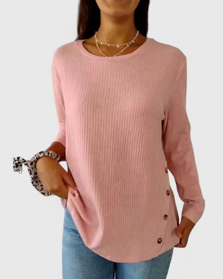 Megan™ | Elegant Crew Top