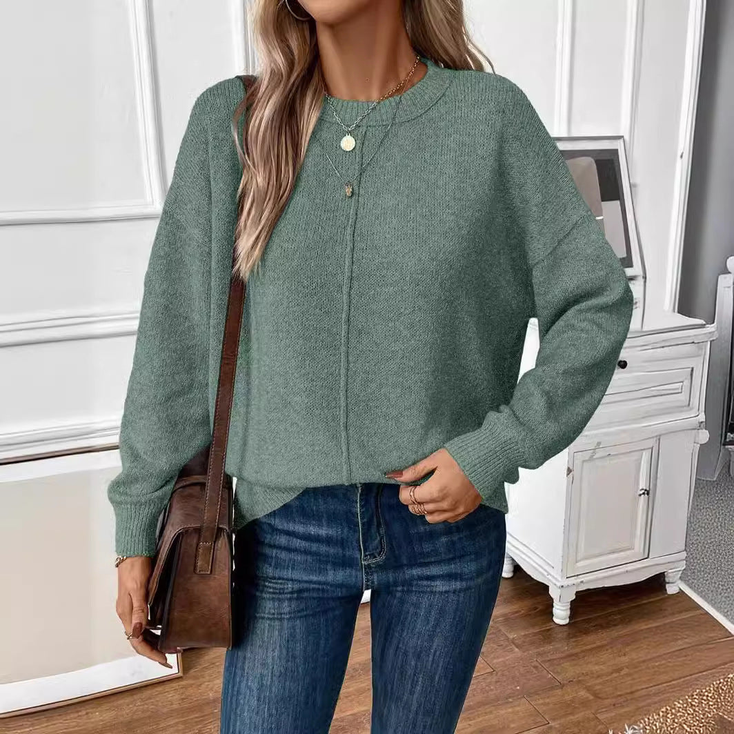 Gail | Women's Sweater with Seam Detail
