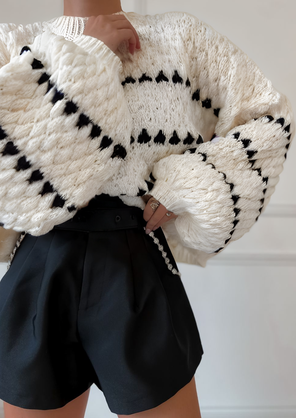 Mylie | Chunky Knitted Sweater Off White