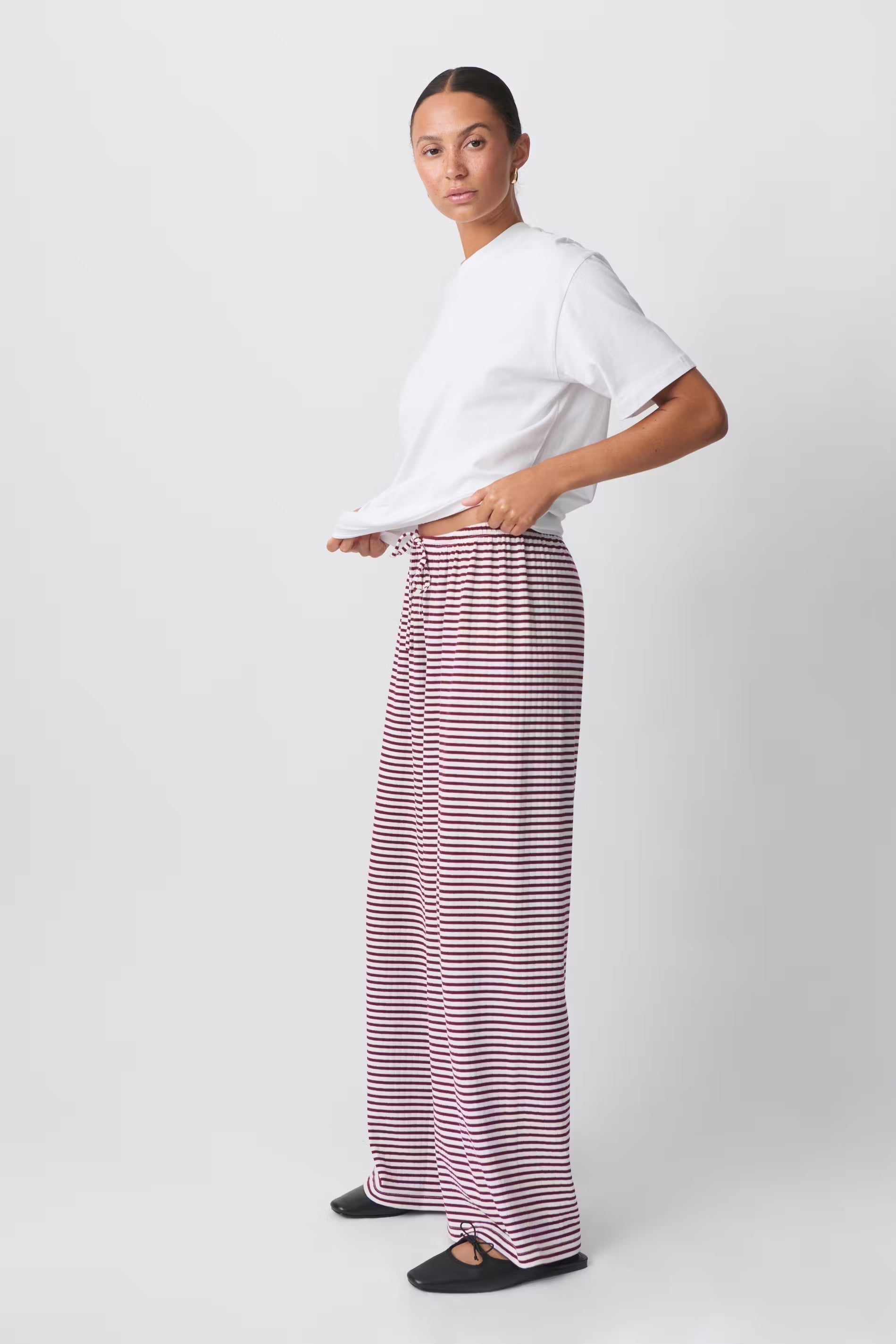 Kaya | Wide Leg Drawstring Trousers