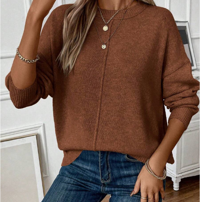 Gail | Women's Sweater with Seam Detail