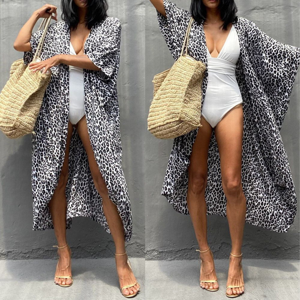 Sol | Kimono Beach Dress Tie-dye Print