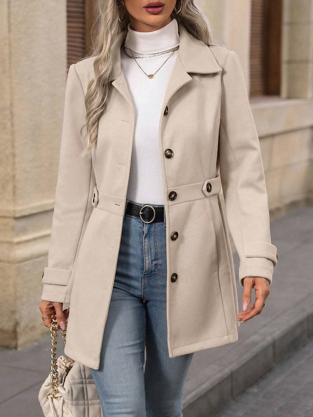 Herminia | Elegant Women's Trench Coat with a Flattering Fit