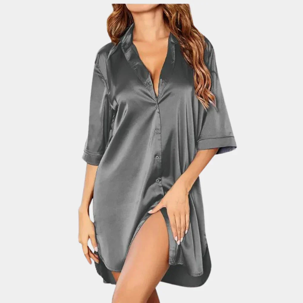 Noella | Women's Satin Nightgown: Ultimate Comfort and Stylish Elegance
